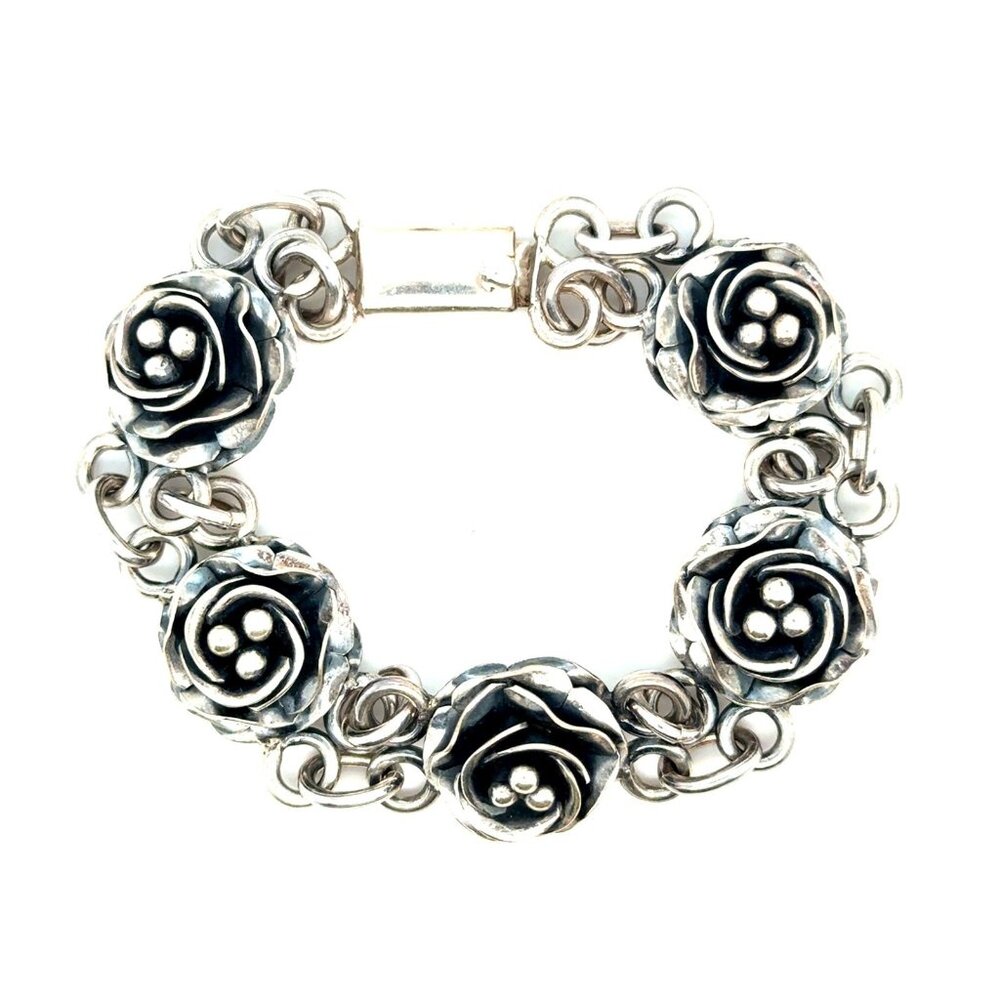 Mexico 950 Flower Link‎ Bracelet